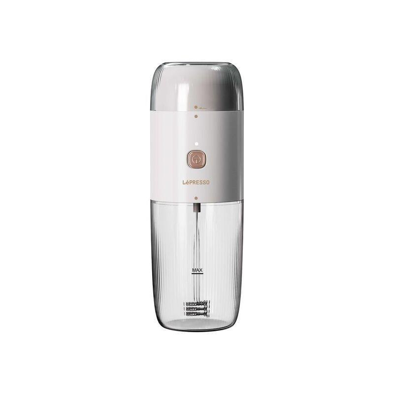 LePresso 2-in-1 Coffee Grinder & Milk Frothing - White, , medium