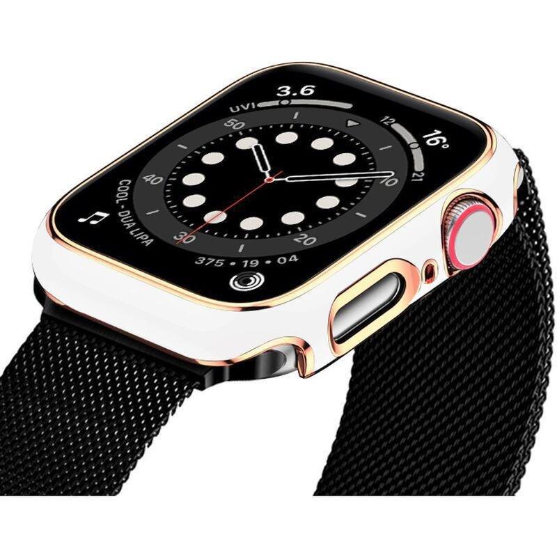 HYPHEN - HYPHEN Apple Watch Frame Protector 41mm - White/Rose Gold