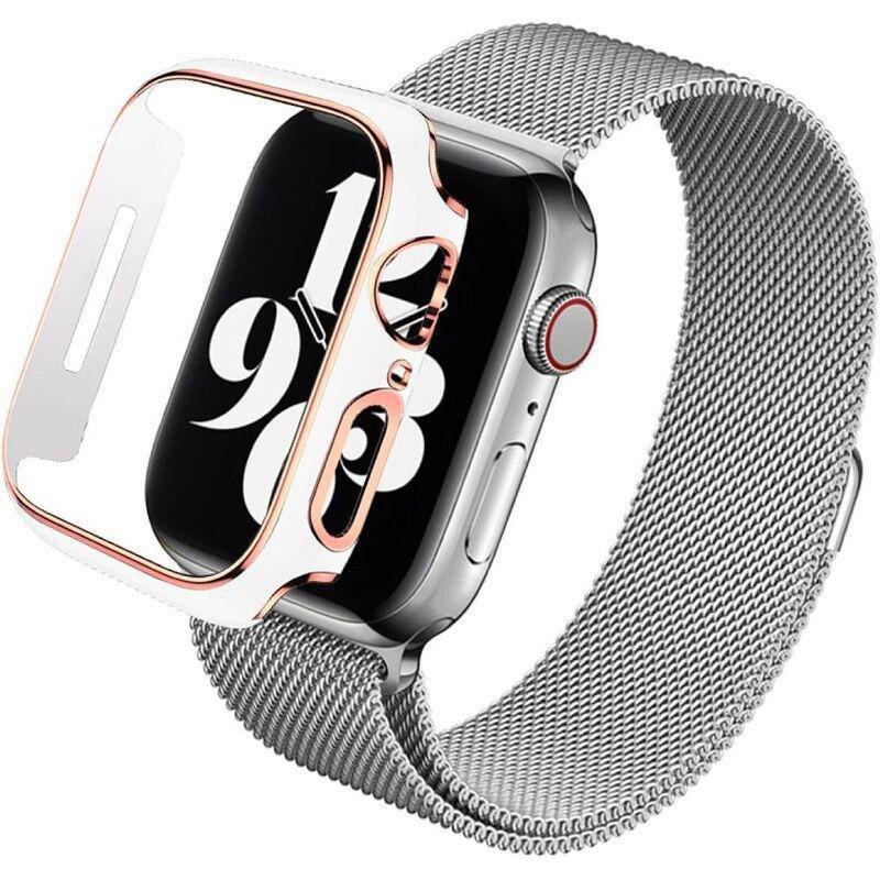 HYPHEN Apple Watch Frame Protector 41mm - White/Rose Gold, , large image number 4