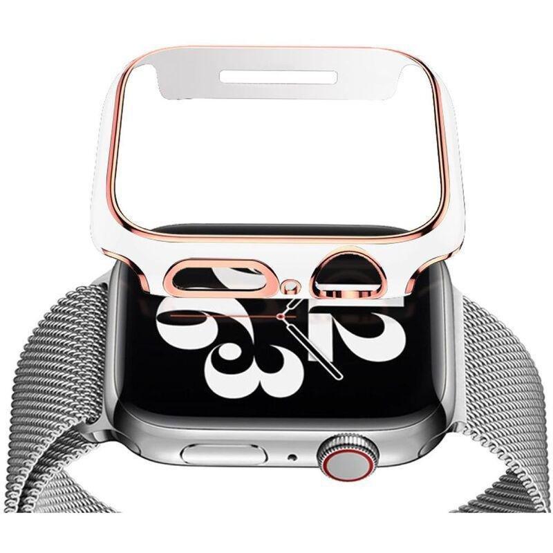 HYPHEN - HYPHEN Apple Watch Frame Protector 41mm - White/Rose Gold