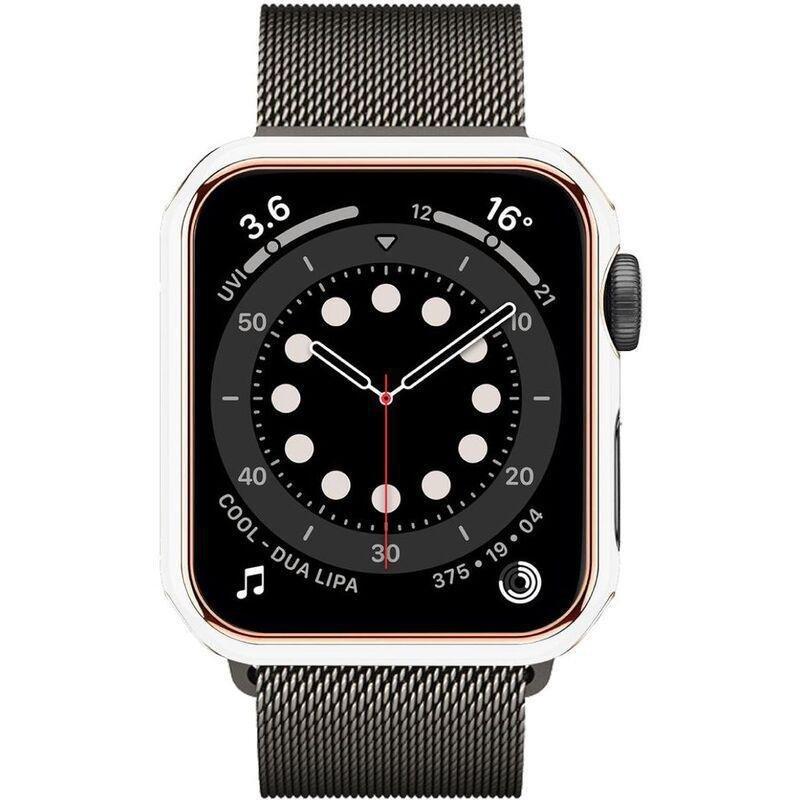 HYPHEN - HYPHEN Apple Watch Frame Protector 41mm - White/Rose Gold