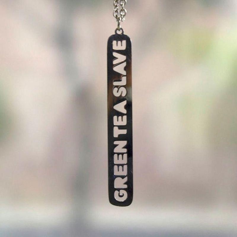 Jaeci Green Tea Slave Necklace Silver, , large image number 0