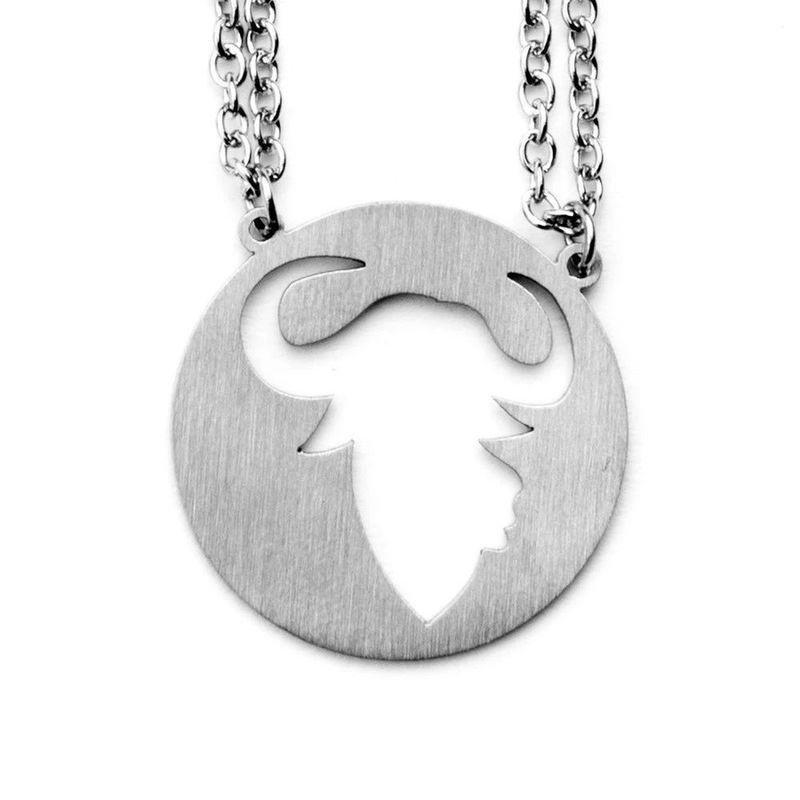 Jaeci Ox Necklace Silver, , large image number 0