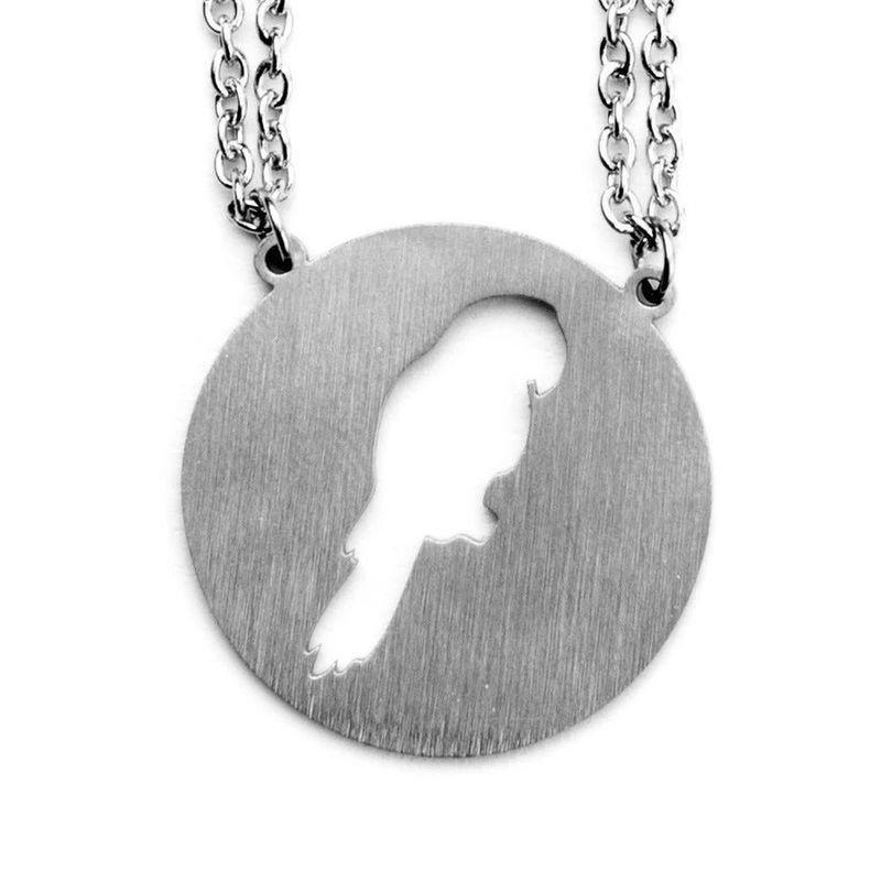 Jaeci Parrot Necklace Silver, , large image number 0