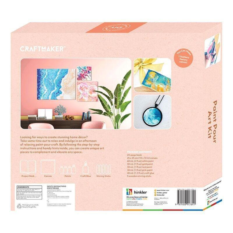 Craft Maker Paint Pour Art Kit | Hinkler Books, , large image number 1