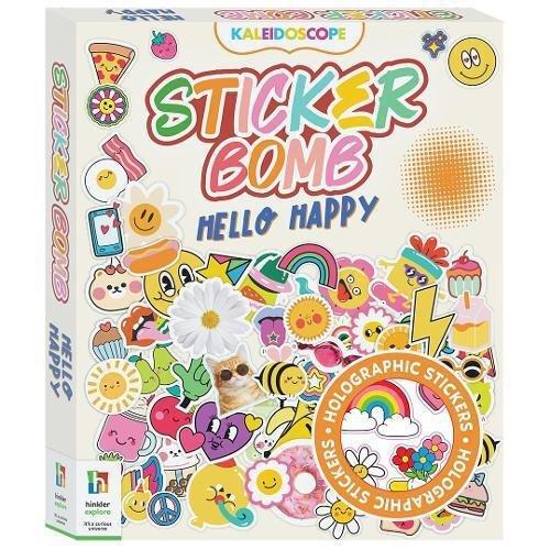 Kaleidoscope Sticker Bomb Hello Happy | Hinkler Books, , large image number 0