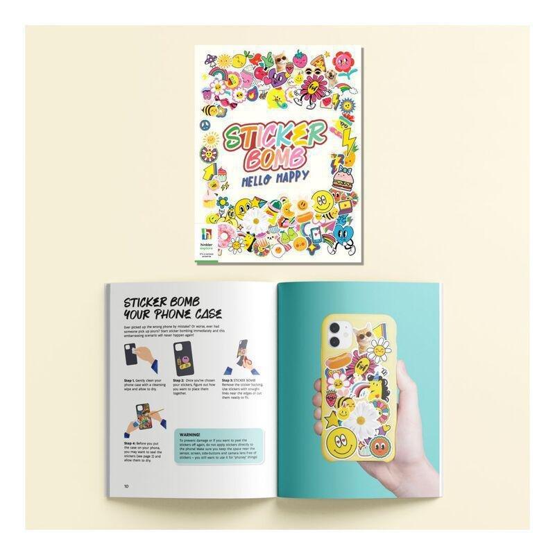 Kaleidoscope Sticker Bomb Hello Happy | Hinkler Books, , large image number 1