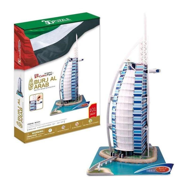 Cubic Fun Burj Al Arab 101PCs 3D Puzzle, , large image number 0