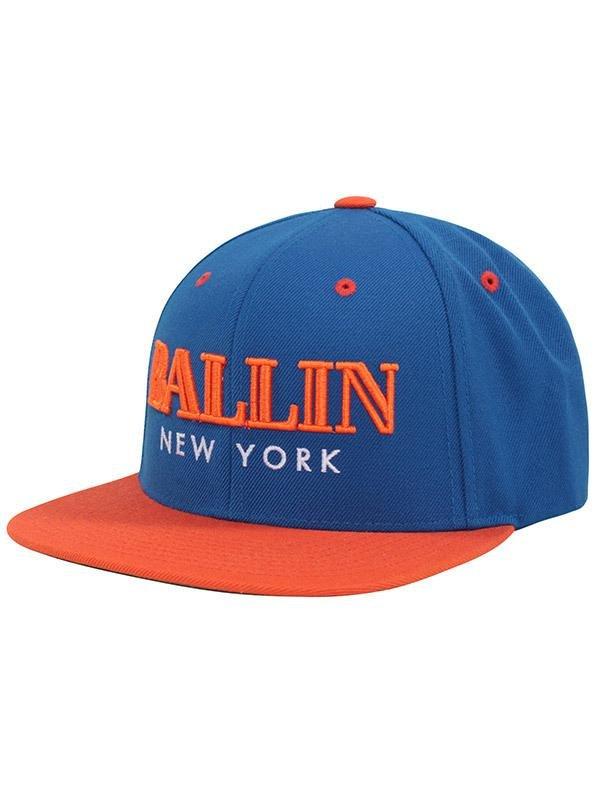 Alex & Chloe Ballin New York Blue/Orange Snapback Cap, , large image number 1