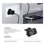 POWEROLOGY - Powerology UK 3Pin Ultra-Compact USB-C GaN Charger 20W - Black
