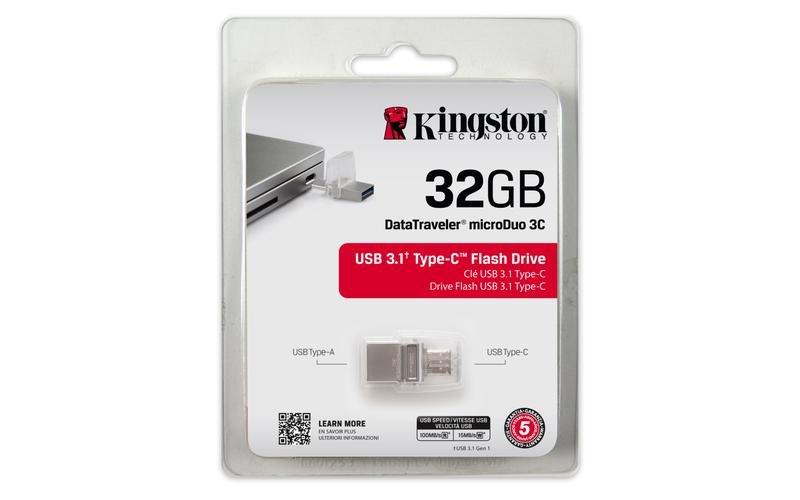 Kingston DTDUO3C/32GB USB 3.1 Type-C Flash Drive, , large image number 1