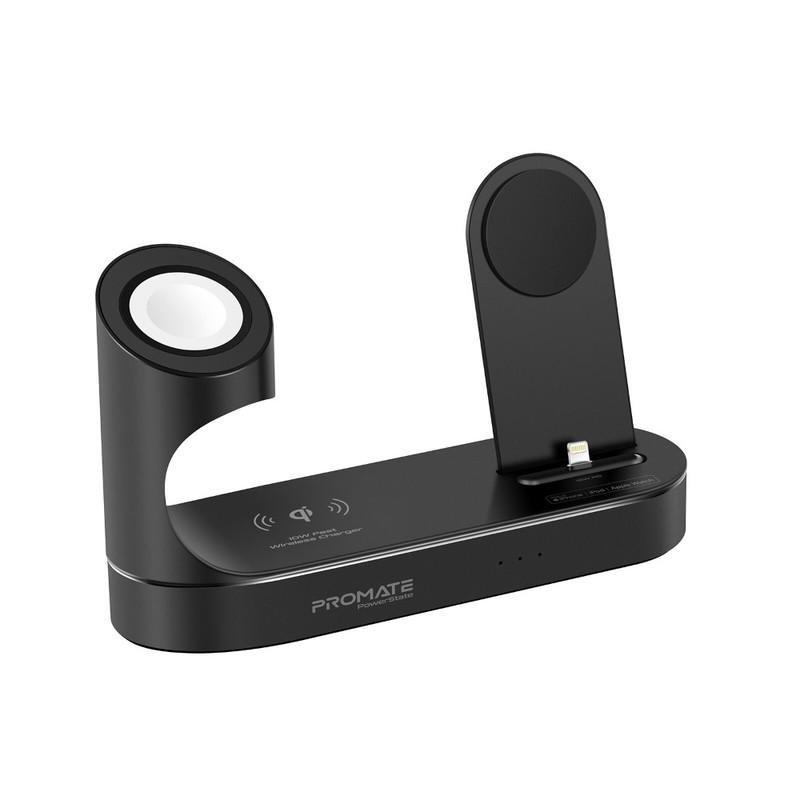 Promate Powerstate Mfi Wireless Charging Station Black, , large image number 0