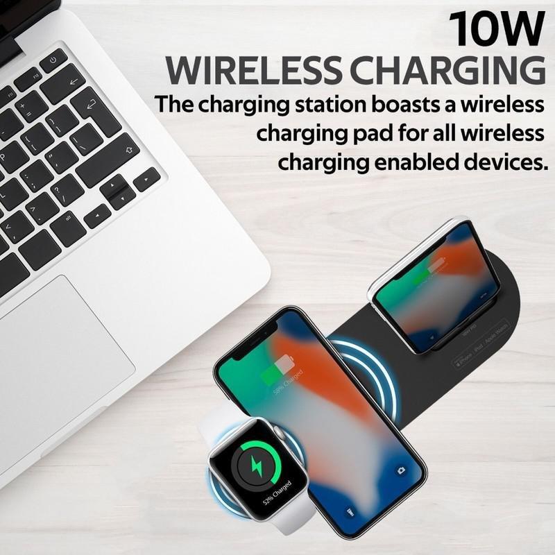 PROMATE - Promate Powerstate Mfi Wireless Charging Station Black