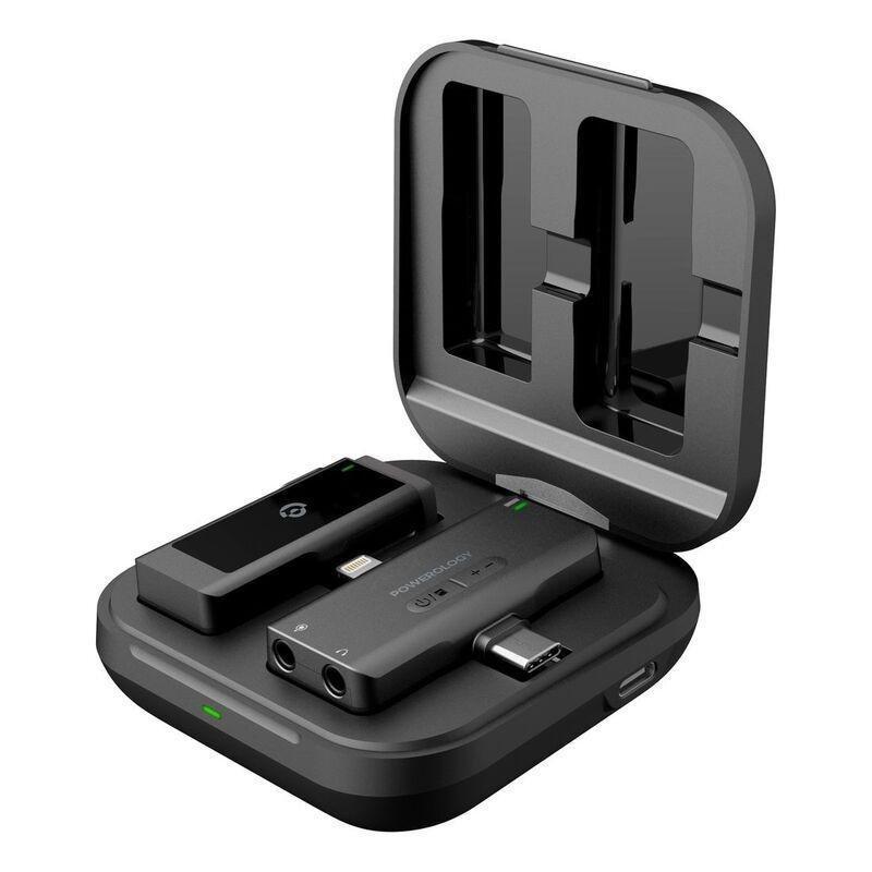 Powerology MFi (x1) Mono Wireless Lavalier Microphone Lightning/Type-C Connectors, , large image number 1
