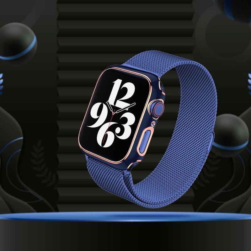 HYPHEN Apple Watch Frame Protector 41mm - Blue/Rose Gold, , large image number 1