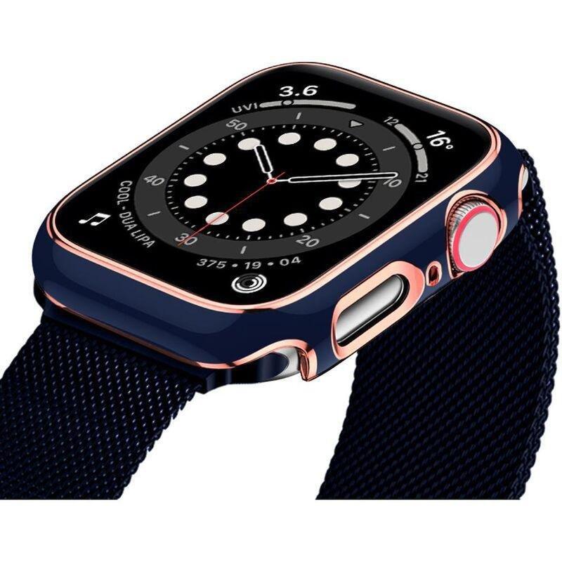HYPHEN Apple Watch Frame Protector 41mm - Blue/Rose Gold, , large image number 2