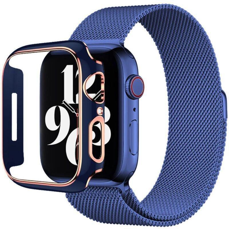 HYPHEN Apple Watch Frame Protector 41mm - Blue/Rose Gold, , large image number 4