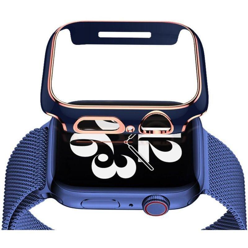 HYPHEN Apple Watch Frame Protector 41mm - Blue/Rose Gold, , large image number 5