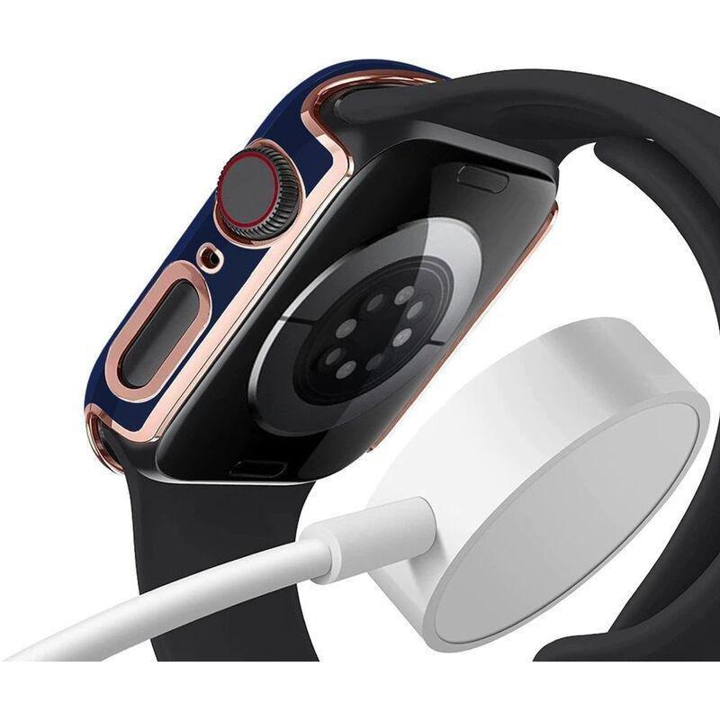 HYPHEN Apple Watch Frame Protector 41mm - Blue/Rose Gold, , large image number 6