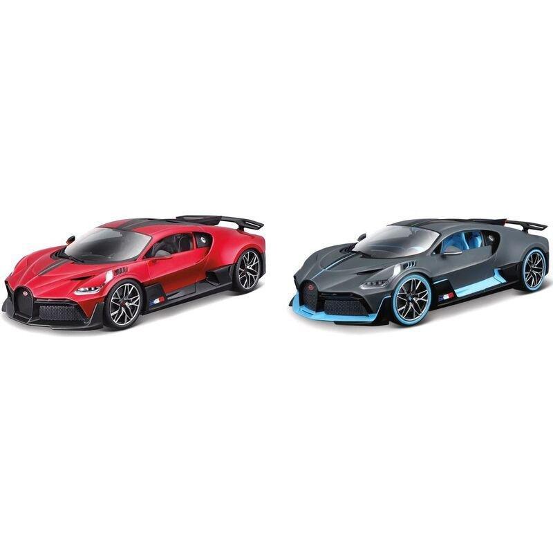 BBurago Bugatto Divo 1.18 Scale Model Car - Matt Grey/Blue or Red/Black (Assortment - Includes 1), , large image number 0