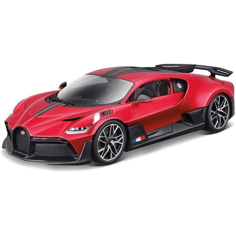 BBURAGO - BBurago Bugatto Divo 1.18 Scale Model Car - Matt Grey/Blue or Red/Black (Assortment - Includes 1)