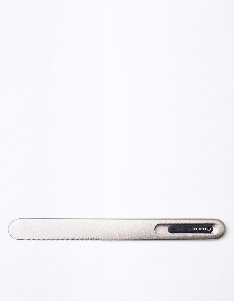 Spreadthat II Wave Butter Knife Silver/Black Insert, , large image number 1