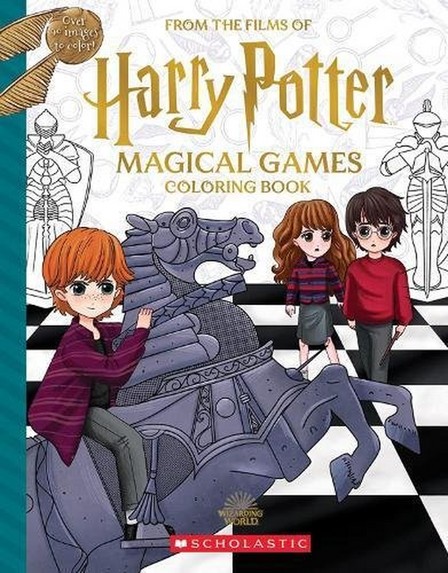 SCHOLASTIC UK - Harry Potter Magical Games Colouring Book | Cala Spinner