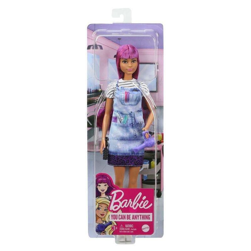 Barbie Careers Salon Stylist Doll With Purple Hair GTW36, , large image number 3