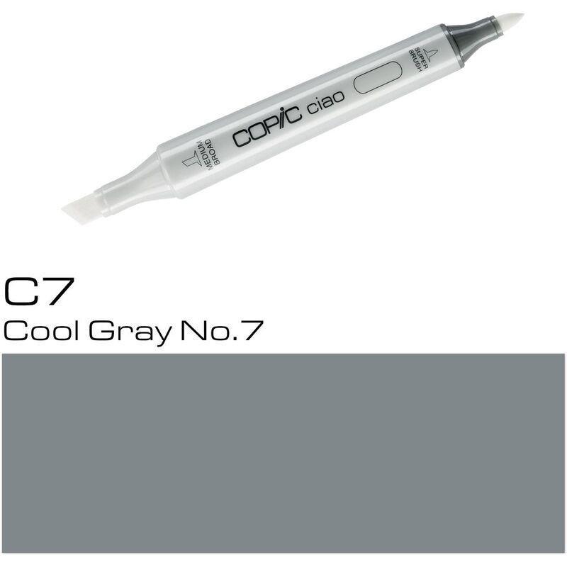 Copic Ciao Refillable Marker - C7 Cool Grey No.7, , large image number 0