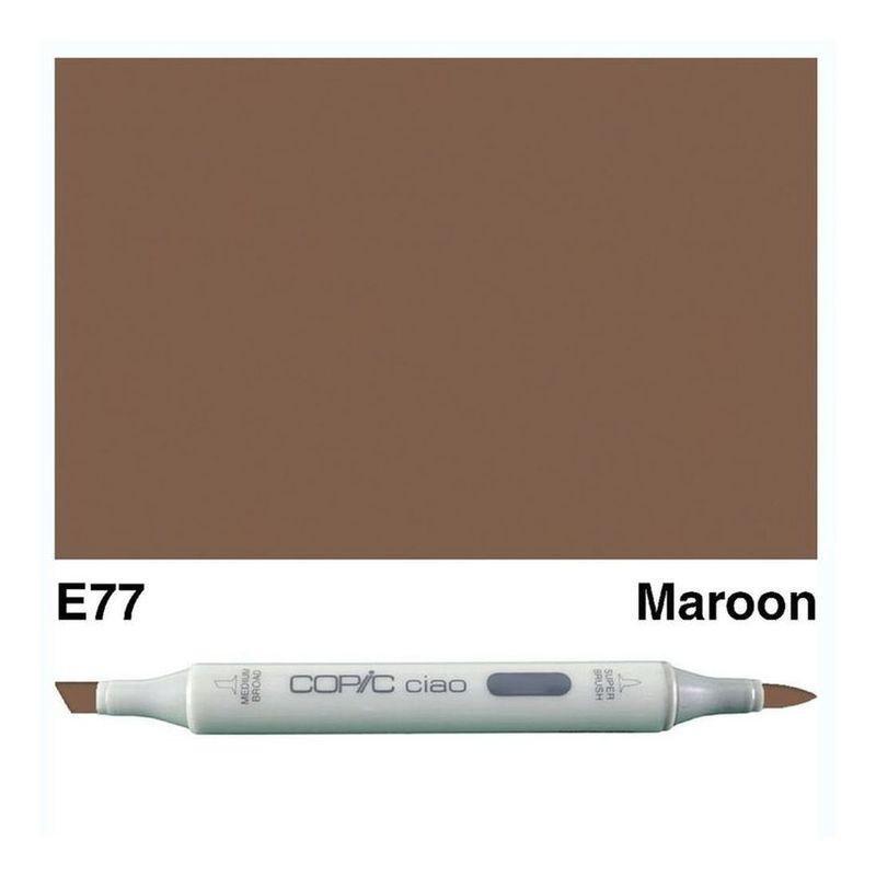 Copic Ciao Refillable Marker - E77 Maroon, , medium