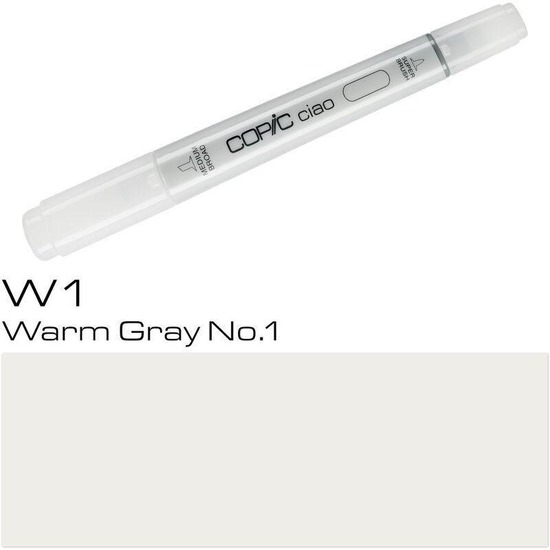 Copic Ciao Refillable Marker - W1 Warm Grey No.1, , large image number 0