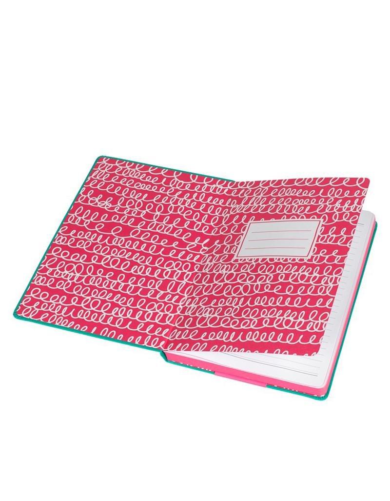 Happy Jackson Thoughts & Doodles A5 Notebook Green, , large image number 2