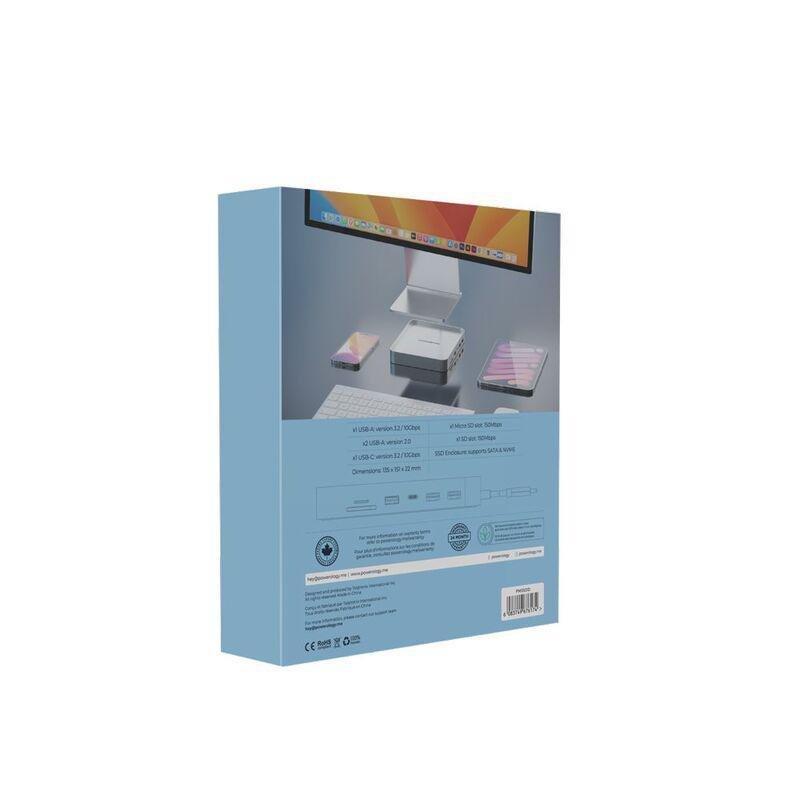 Powerology 24-Inch USB-C Hub & Stand with SSD Enclosure (iMac Compatible), , large image number 1