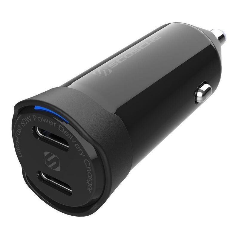 Scosche PowerVolt PD60 Dual-Port 60W USB-C PD Car Charger, , large image number 0