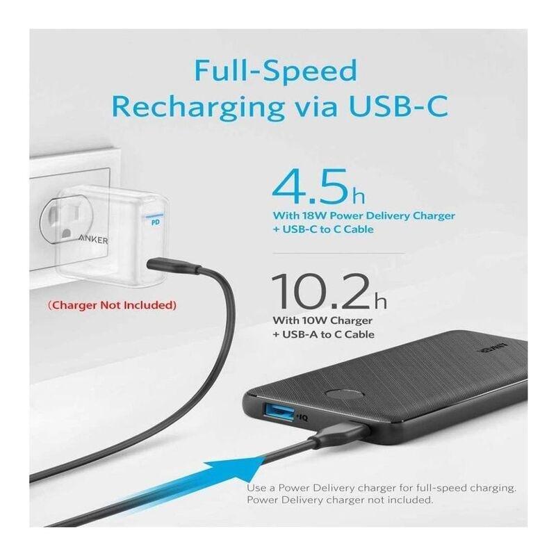 Anker PowerCore Slim 10000mAh PD Power Bank - Black, , large image number 1