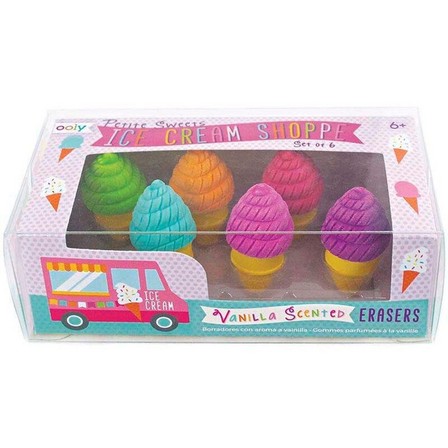OOLY - Ooly Petite Sweets Ice Cream Scented Erasers - Set of 6