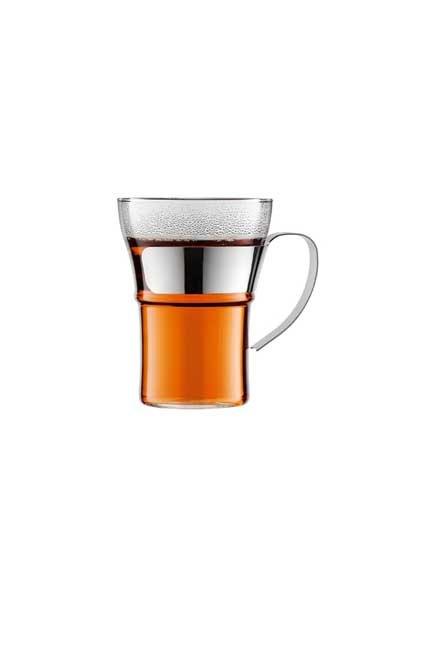 Bodum Assam Glass with Steele Handle 0.3L (Set of 2), , large image number 0