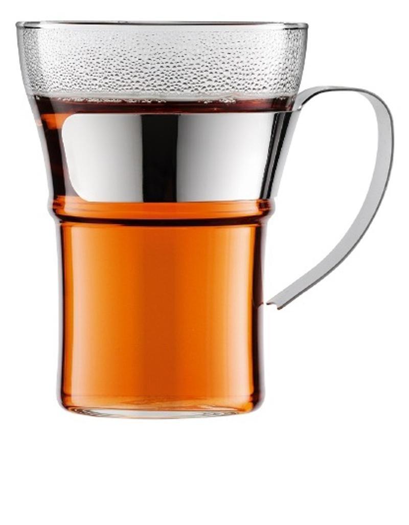 Bodum Assam Glass with Steele Handle 0.3L (Set of 2), , large image number 1