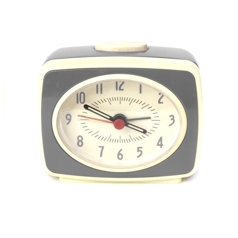 Kikkerland Small Classic Alarm Clock Grey, , large image number 0