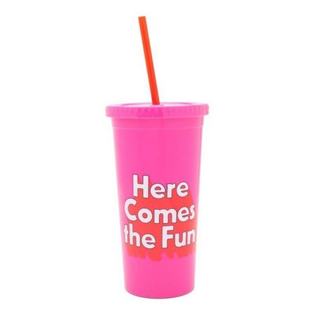 BAN.DO - Ban.do Sip Sip Tumbler With Straw Here Comes The Fun Opt 1 590ml