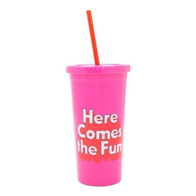 Ban.do Sip Sip Tumbler With Straw Here Comes The Fun Opt 1 590ml, , large image number 0