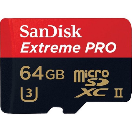Sandisk - SanDisk Extreme Pro 64GB 64GB MicroSDXC UHS-II Class 10 Memory Card