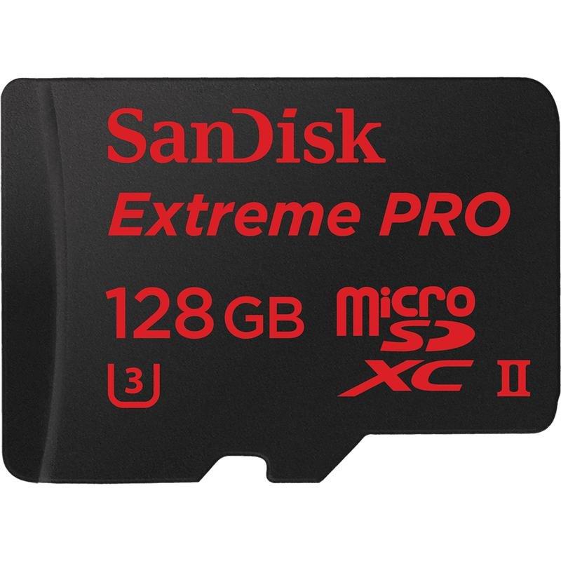 SanDisk Extreme Pro 128GB MicroSDXC Class 10 UHS-II Memory Card, , large image number 0