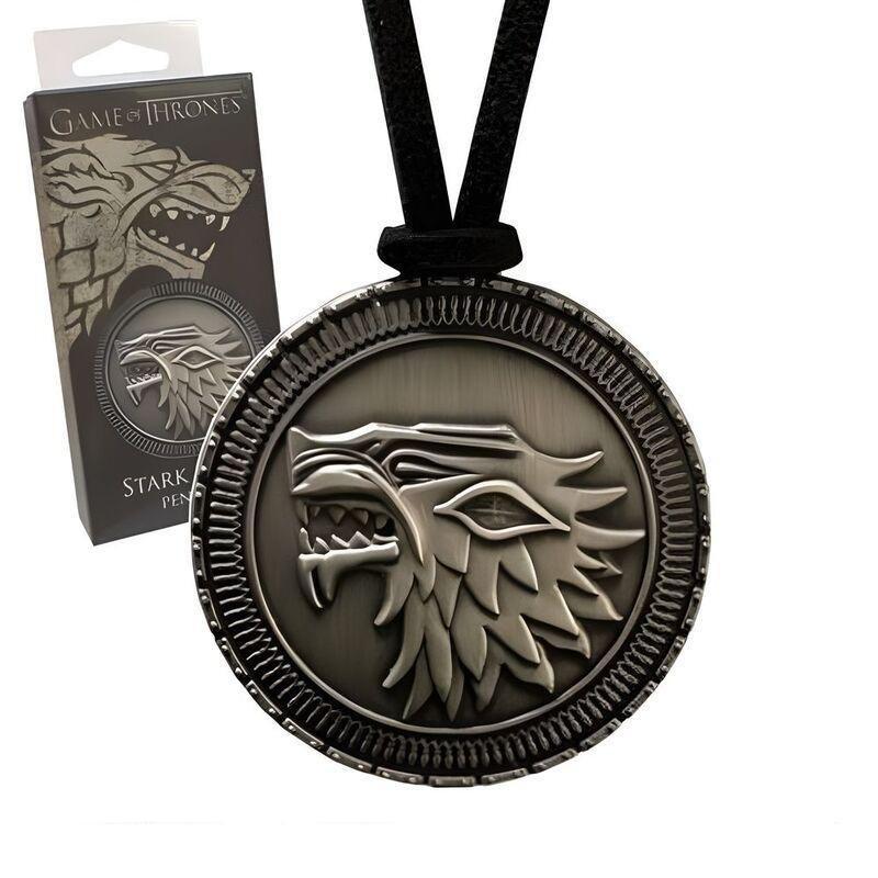 Noble Collection Game of Thrones Stark Shield Pendant, , large image number 0