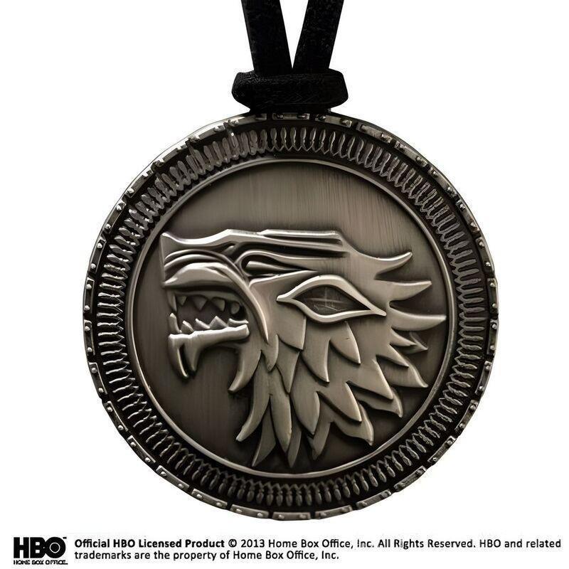 Noble Collection Game of Thrones Stark Shield Pendant, , large image number 1