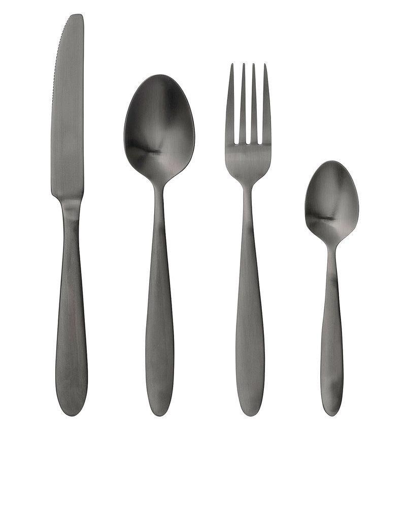 Bloomingville Cutlery Set Brushed Black (Set of 4), , large image number 0