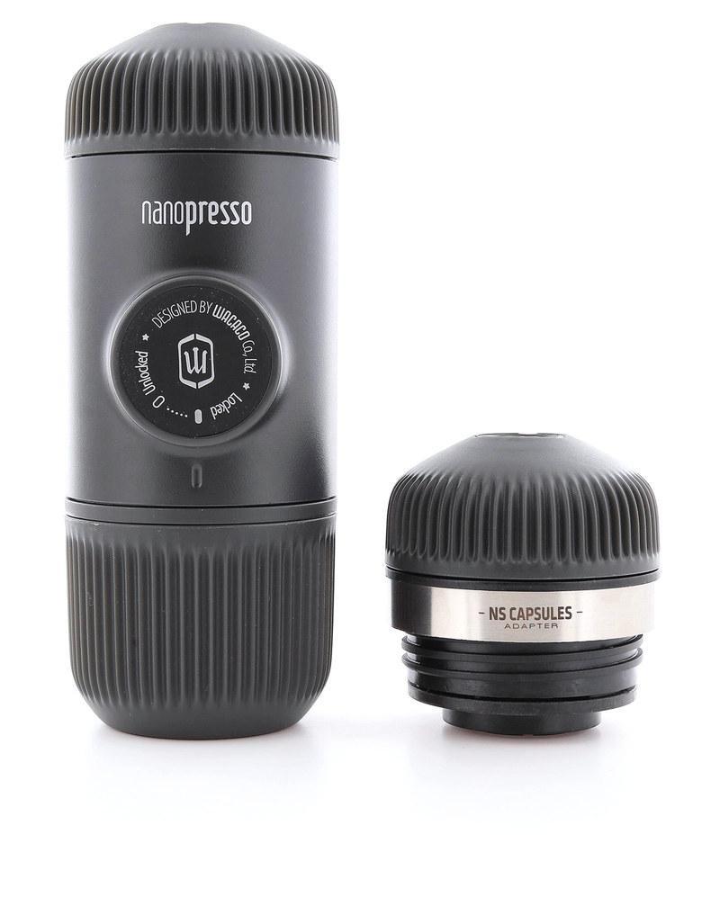 Wacaco Nanopresso Portable Espresso Machine Black + NS Adaptor, , medium