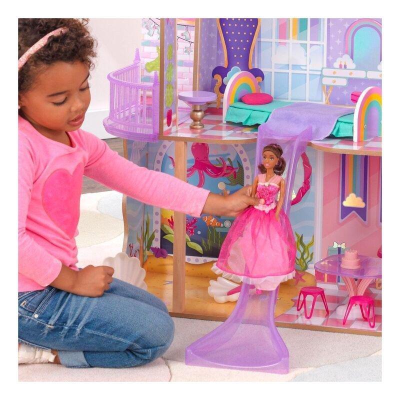 Kidkraft Rainbow Dreamers Unicorn Mermaid Dollhouse, , large image number 0