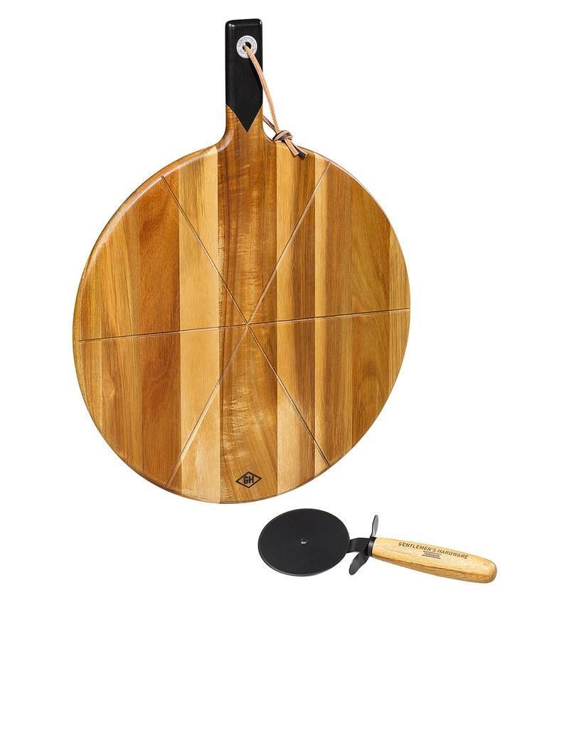 Gentlemen's Hardware Pizza Cutter & Serving Board 15 Inch, , large image number 0