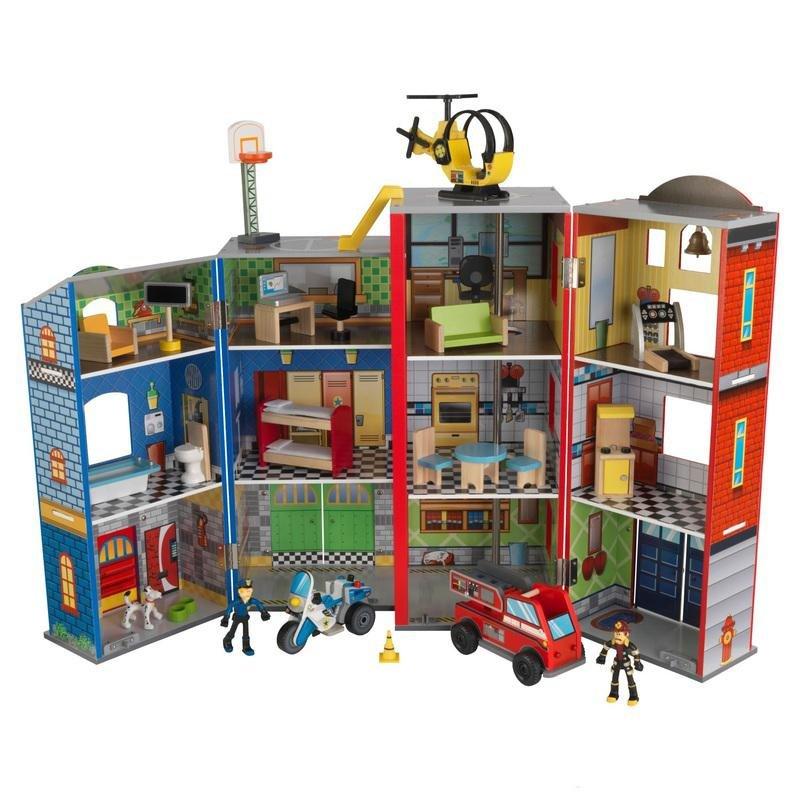 Kidkraft Everyday Heroes Playset Dollhouse, , large image number 0